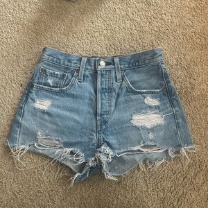 Women's Distressed Denim Shorts